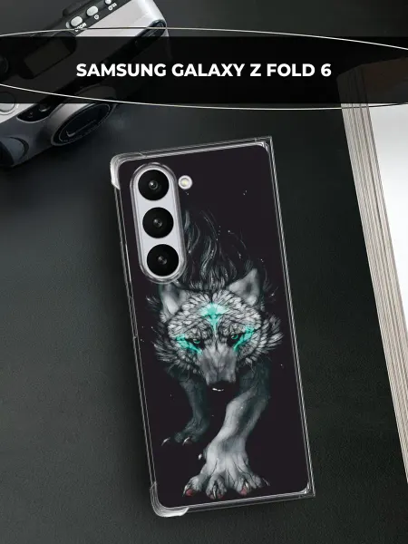 Samsung Чехол на Galaxy Z Fold 6 волк