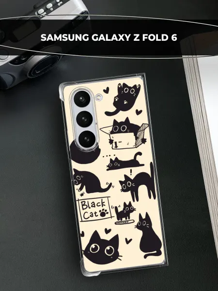 Samsung Чехол на Galaxy Z Fold 6 с котиками