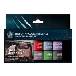 JIM SCALE Набор акриловых красок под кисть Эффекты 6 цветов