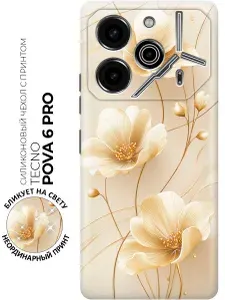Силиконовый чехол на Tecno Pova 6 Pro с принтом "Три золотых обещания весны"