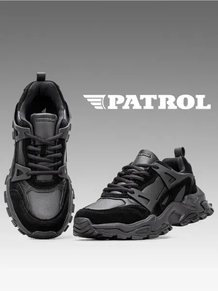 PATROL Кроссовки мужские черные демисезонные