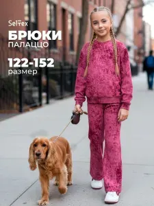 Брюки палаццо Селтекс хлопок, варенка