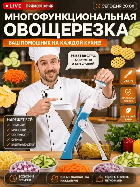 Овощерезка кубиками для оливье