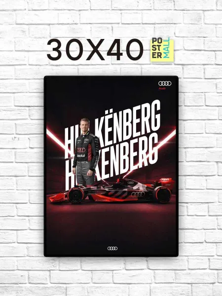 Poster Mall Постер Автоспорт - Формула 1 - Нико Хюлькенберг Audi 30х40