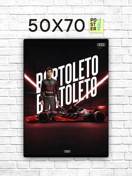 Poster Mall Постер Автоспорт - Формула 1 - Нико Хюлькенберг Audi 50х70