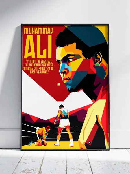 HEAVEN POSTER Плакат Легенды Бокса (Мухаммед Али - Muhammad Ali 17) A3