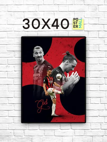 Poster Mall Постер на стену Футбол - Златан Ибрагимович 30х40