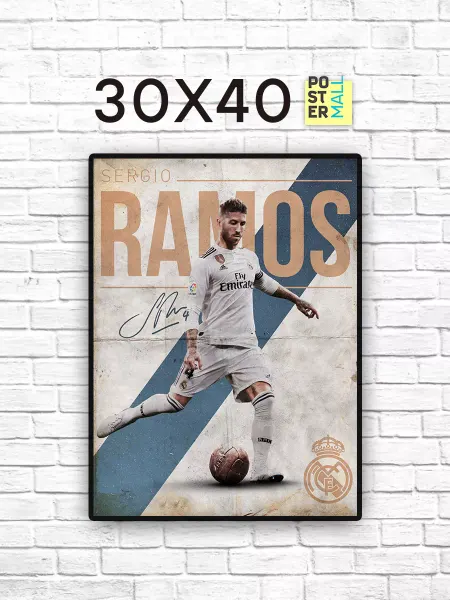 Poster Mall Постер на стену Футбол - Серхио Рамос 30х40