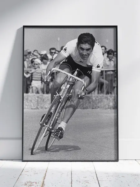 HEAVEN POSTER Плакат Велогонщики (Эдди Меркс - Eddy Merckx) A3 42x30 см