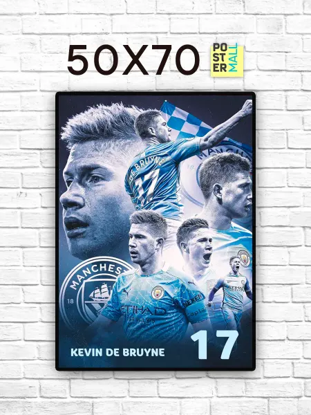 Poster Mall Постер на стену Футбол - Кевин Де Брёйне 50х70