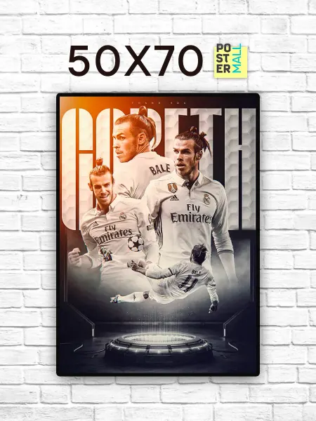 Poster Mall Постер на стену Футбол - Гарет Бэйл 50х70