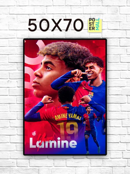Poster Mall Постер на стену Футбол - Ламин Ямаль 50х70