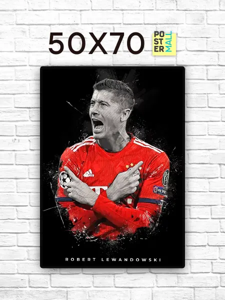 Poster Mall Постер на стену Футбол - Роберт Левандовски 50х70