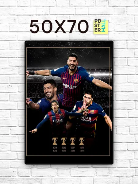 Poster Mall Постер на стену Футбол - Луис Суарес 50х70