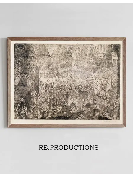 Re.productions Постер The Entry of Christ into Brussels - James Ensor
