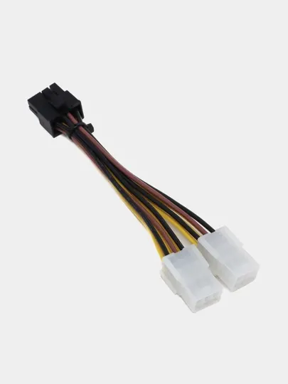 Переходник кабель дополнительного питания, с dual 6-Pin to 8-Pin для видеокарты