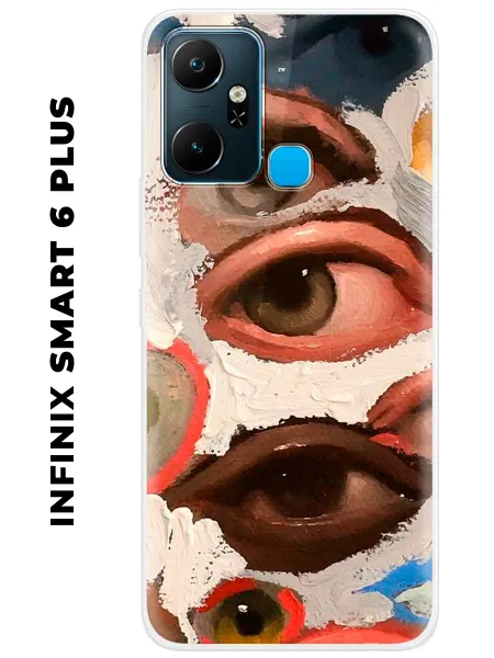 NOOTO Чехол на INFINIX SMART 6+ эстетика глаза