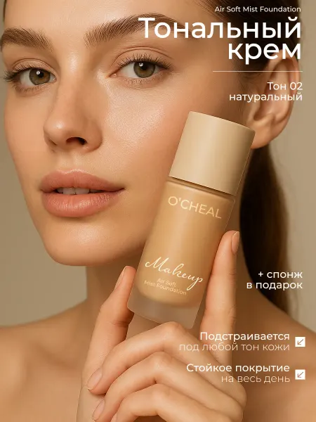 Sparcli Official Тональный крем для лица матовый тон 2