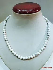 Бусы из натур. кахолонга, диам.6мм, дл.60см