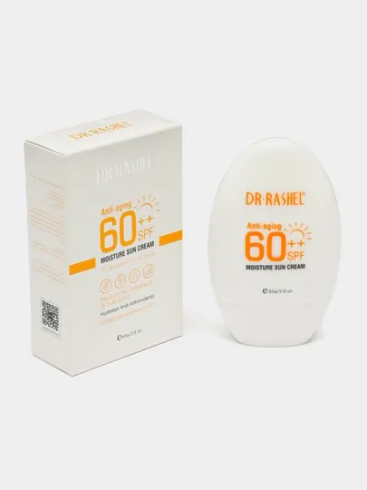 Солнцезащитный крем Dr. Rashel spf 60+ anti-aging and moisture sun cream, 60 г