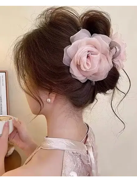 IQQ Краб для волос Цветок Роза на выпускной