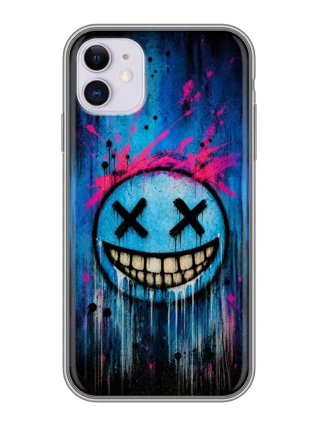 ChesnoCase Чехол на Iphone 11 Граффити смайл для мальчика