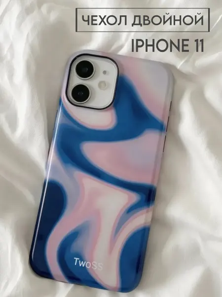 TwoSS Чехол на Iphone 11 двойной глянцевый Pinterest