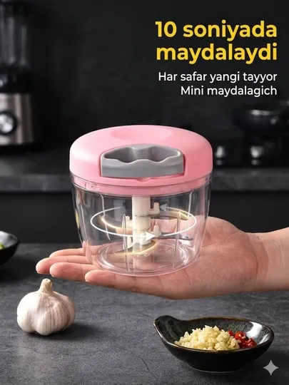 Ручной мини-блендер для измельчения овощей, фруктов и мяса 900ML