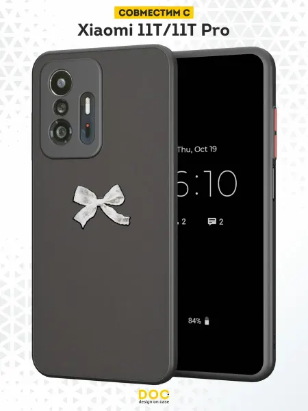 DesignOnCase Чехол Бампер на Xiaomi Mi 11t с принтом Бант