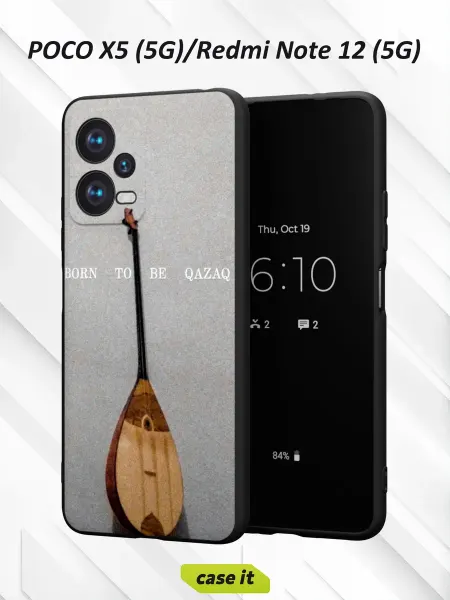 Case it Чехол на Poco X5 5G Redmi Note 12 5Gс принтом Домра