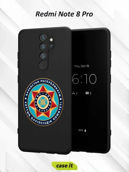 Case it Чехол на Redmi Note 8 Proс принтом Казахстан звезда
