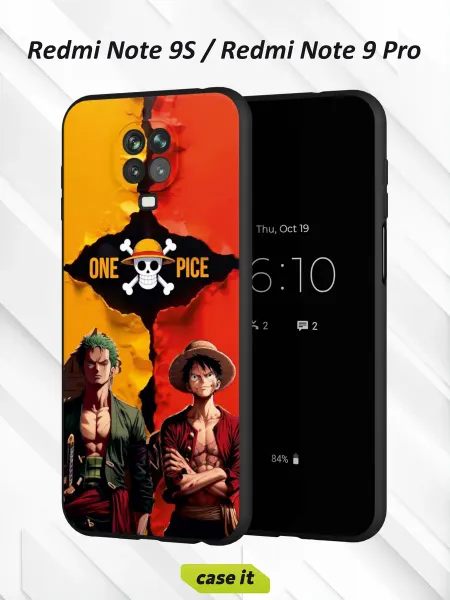 Case it Чехол на Redmi Note 9S и 9 Proс принтом One pice