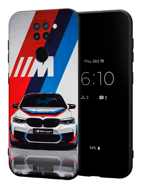 PBl store Чехол на Xiaomi Redmi Note 9 с принтом БМВ