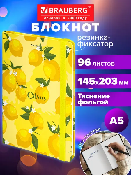 Brauberg Блокнот-скетчбук А5 без линовки для скетчинга 96л, 60г м2