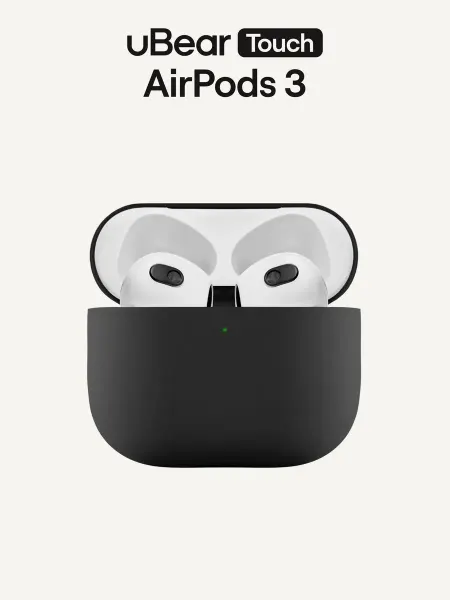 UBear Чехол на AirPods 3, силикон soft-touch, ультратонкий 0,8 мм