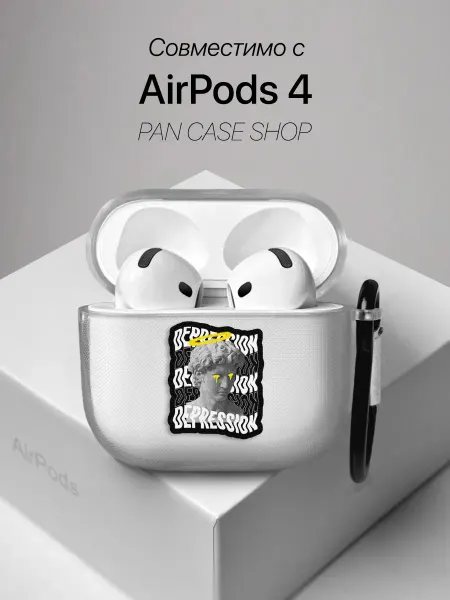 PANCASE Чехол на AirPods 4 с принтом Эстетика