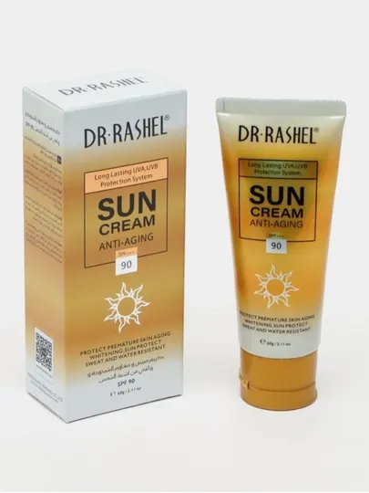 DR.RASHEL Sun Cream SPF90 – солнцезащитный крем UVA/UVB, 60 г