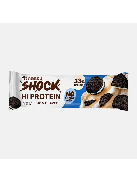 Протеиновый батончик Шоколадное печенье Fitnes Shock 60г
