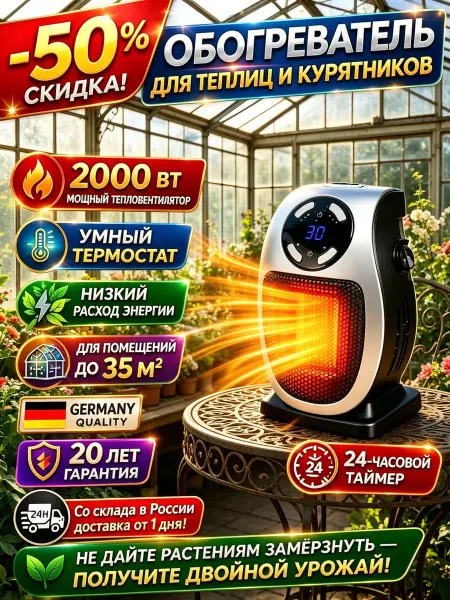 Универсальный обогреватель для растений и цветов