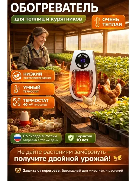 Обогреватель для рассады с терморегулятором
