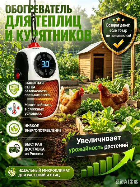 Обогреватель с терморегулятором для курятника