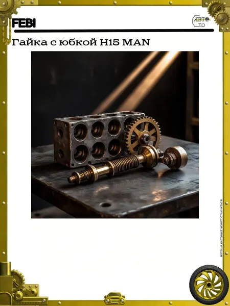 FEBI Гайка с юбкой H15 MAN