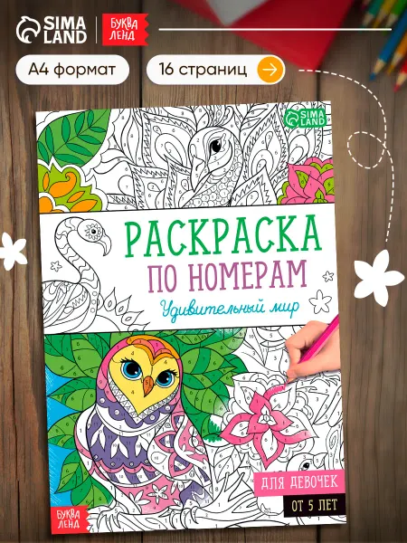 Буква-Ленд Раскраска для девочек А4