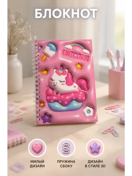 MAGTHINGS Блокнот единорог