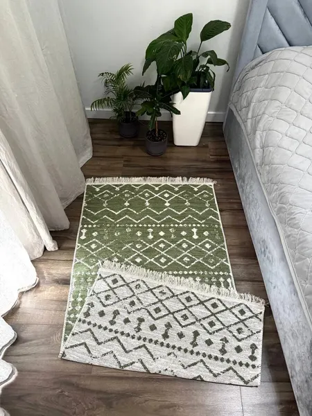 Green Carpet Комнатный ковер 60х120 см, двусторонний хлопковый