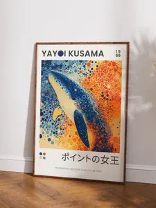 Постер Кит Yayoi Kusama, 60х40 см, без рамы, Плакат для интерьера