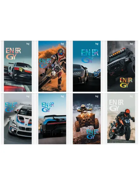 Блокнот А6 48л. на скрепке BG "Racing cars"
