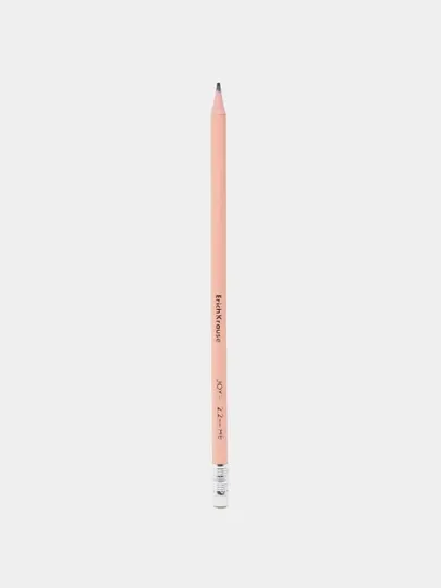 Чернографитный карандаш ErichKrause JOY Pastel Bloom, круглый, с ластиком, HB 60704