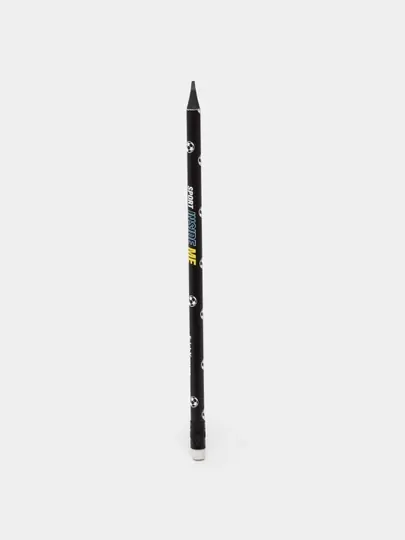 Чернографитный карандаш пластиковый ErichKrause Sport DNA, круглый, с ластиком, HB 60708