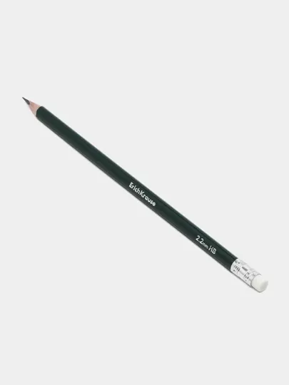 Чернографитный карандаш ErichKrause Deep Classic triangular, трехгранный, с ластиком, HB 60719